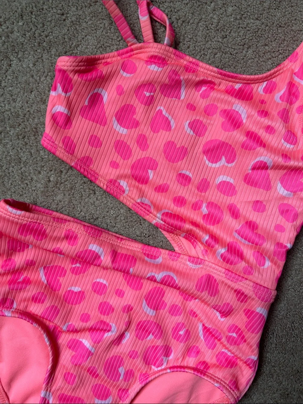 Girls Cat & Jack One Piece Swim with Skirt
